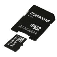 Transcend Ultimate - Flash-Speicherkarte ( microSDHC/SD-Adapter inbegriffen ) - 8 GB