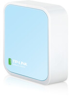 TP-LINK TL-WR802N - Wi-Fi 4 (802.11n) - Einzelband (2,4GHz) - Eingebauter Ethernet-Anschluss - Blau - Weiß - Tabletop-Router