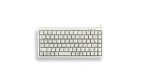 Cherry Slim Line Compact-Keyboard G84-4100 - Tastatur - Laser - 86 Tasten QWERTZ - Grau