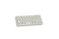 Cherry Slim Line Compact-Keyboard G84-4100 - Tastatur - Laser - 86 Tasten QWERTZ - Grau
