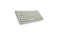 Cherry Slim Line Compact-Keyboard G84-4100 - Tastatur - Laser - 86 Tasten QWERTZ - Grau