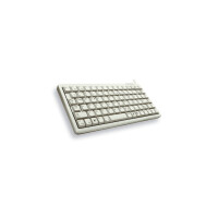 Cherry Slim Line Compact-Keyboard G84-4100 - Tastatur - Laser - 86 Tasten QWERTZ - Grau