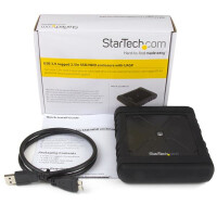 StarTech.com USB 3.0 auf 2,5" SATA 6Gbps / SSD Festplattengehäuse mit UASP - HDD / SSD-Gehäuse - 2.5" - SATA - 5 Gbit/s - Hot-Swap - Schwarz