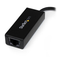 StarTech.com USB 3.0 auf Gigabit Ethernet Lan Adapter - Schwarz - Verkabelt - USB - Ethernet - 5000 Mbit/s