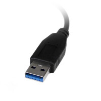 StarTech.com USB 3.0 auf Gigabit Ethernet Lan Adapter - Schwarz - Verkabelt - USB - Ethernet - 5000 Mbit/s