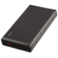 i-tec USB 3.0 Mysafe externes 3.5" - HDD-Gehäuse - 3.5 Zoll - SATA - Serial ATA II - Serial ATA III - 5 Gbit/s - USB Anschluss - Schwarz - Metallisch