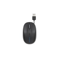 Kensington Pro Fit™ Mobil-Maus - einziehbares Kabel - Beidhändig - Optisch - USB Typ-A - 1000 DPI - Schwarz