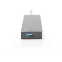 DIGITUS DA-70241-1 - USB 3.0 Hub, 7-port Inkl. 5V/3,5A Netzteil, Aluminium Gehäuse