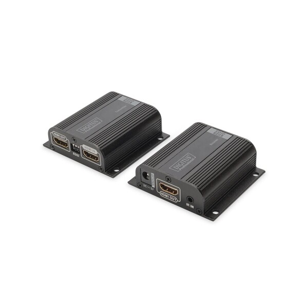 DIGITUS DS-55100-1 - HDMI Extender Set, 50 m via Netzwerkkabel (CAT 6/6a/7), EDID, 1x HDMI loop out, FHD 1080p