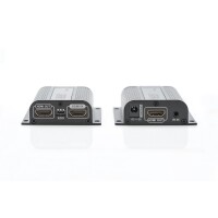 DIGITUS DS-55100-1 - HDMI Extender Set, 50 m via Netzwerkkabel (CAT 6/6a/7), EDID, 1x HDMI loop out, FHD 1080p