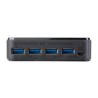 StarTech.com 4x4 USB 3.0 (5Gbps) Sharing Switch für Peripheriegeräte - 5 Gbit/s - Mikro-USB Typ-B - Schwarz - Kunststoff - CE - FCC - REACH - 0 - 40 °C
