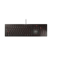 Cherry KC 6000 Slim - Standard - Verkabelt - USB - Schwarz