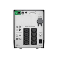APC Smart-UPS C - Line-Interactive - 1000VA - Tower - 230V - 8x IEC C13 Ausgänge - SmartConnect - USB und serielle Kommunikation - AVR - Grafik-LCD - Line-Interaktiv - 1 kVA - 600 W - Sine - 170 V - 300 V