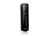 Transcend JetFlash 350 - 64 GB - USB Typ-A - 2.0 - Kappe - 8,5 g - Schwarz