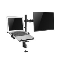 Neomounts FPMA-D550NOTEBOOK Monitorarm mit Laptop-Halterung 10-32" - Klemme/Durchführung - 8 kg - 25,4 cm (10") - 81,3 cm (32") - 100 x 100 mm - Schwarz
