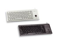 Cherry Slim Line Compact-Keyboard G84-4400 - Tastatur - Laser - 84 Tasten QWERTZ - Grau