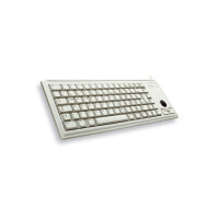 Cherry Slim Line Compact-Keyboard G84-4400 - Tastatur - Laser - 84 Tasten QWERTZ - Grau