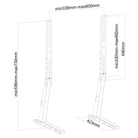 Neomounts by Newstar Flachbild Tischhalterung - 94 cm (37 Zoll) - 177,8 cm (70 Zoll) - 35 kg - 100 x 100 mm - 600 x 400 mm - Schwarz