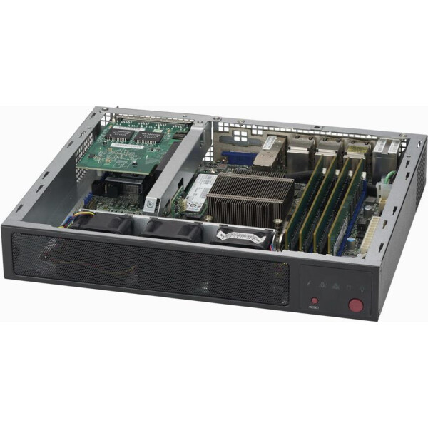 Supermicro CSE-E300 - Rack - Server - Schwarz - Flex-ATX - Mini-ITX - 1U - USA - UL listed - FCC Canada - CUL listed Germany - TUV Certified Europe/CE Mark EN 60950/IEC...