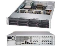 Supermicro SuperChassis 825TQC-600WB - Rack - Server - Schwarz - EATX - 2U - HDD - Netzwerk - Leistung - Stromausfall - System