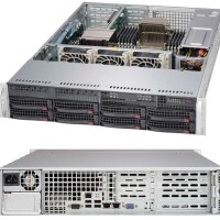 Supermicro SuperChassis 825TQC-600WB - Rack - Server - Schwarz - EATX - 2U - HDD - Netzwerk - Leistung - Stromausfall - System