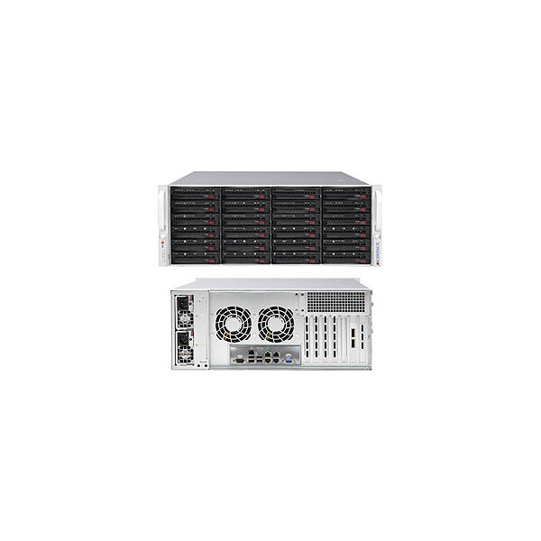 Supermicro SuperChassis 846BE1C-R1K23B - Rack - Server - Schwarz - ATX,EATX - 4U - Ventilatorausfall - Festplatte - Heizung - LAN - Leistung