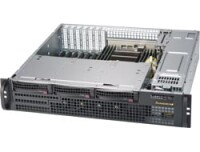 Supermicro CSE-825MBTQC-R802LPB - Rack - Server - Schwarz - ATX - EATX - 2U - HDD - LAN - Leistung - Stromausfall - System