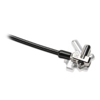 Kensington Slim N17 2.0 Laptopschloss für Wedge-Shaped Security Slots - 1,83 m - Kensington - Schlüssel - Karbonstahl - Schwarz - Silber