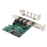 DIGITUS DS-30221-1 - USB 3.0, 4 Port, PCI Express Add-On card 4 Ports A/F Extern, VL805 chipset