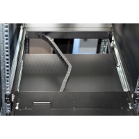 DIGITUS DS-72210-2US - Modulare Konsole mit 17" TFT (43,2cm), 8-Port KVM & Touchpad, US Tastatur, RAL 9005 sw