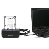 StarTech.com USB 3.0 auf SATA Festplatten Dockingstation, USB 3.0 (5 Gbit/s) Festplatten D