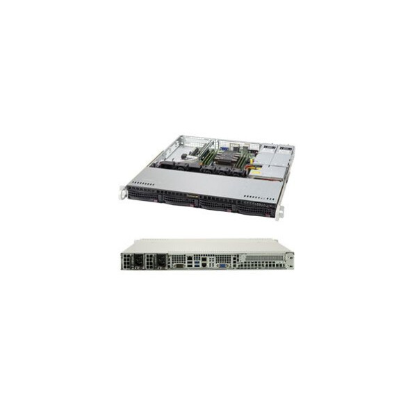 Supermicro SuperServer 5019P-MR - Intel® C621 - LGA 3647 (Socket P) - Intel® Xeon® - DDR4-SDRAM - 768 GB - 192 GB