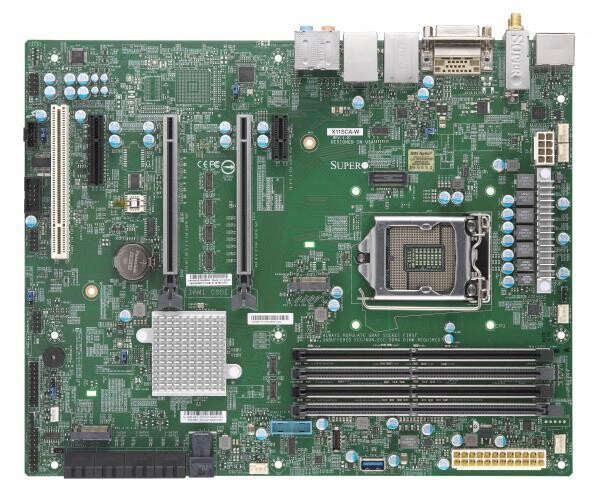 Supermicro X11SCA-W - ATX - Intel C246 - LGA 1151 (Socket H4) - DDR4-SDRAM - Serial ATA III - UEFI