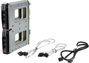 Supermicro MCP-220-84610-0N - 2x 2,5" - Speicherlaufwerkbehälter - Schwarz - 2.5" - SATA - Serial ATA II - Serial ATA III - Serial Attached SCSI (SAS) - 25 mm