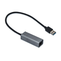 i-tec Metal USB 3.0 Gigabit Ethernet Adapter - Kabelgebunden - USB - Ethernet - 1000 Mbit/s - Schwarz - Grau