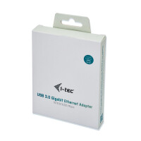 i-tec Metal USB 3.0 Gigabit Ethernet Adapter - Verkabelt - USB - Ethernet - 1000 Mbit/s - Schwarz - Grau