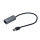 i-tec Metal USB 3.0 Gigabit Ethernet Adapter - Verkabelt - USB - Ethernet - 1000 Mbit/s - Schwarz - Grau