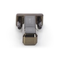 DIGITUS DA-70156 - USB 2.0 zu seriell Konverter, DSUB 9M inkl. USB A Kabel 80cm, FTDI Chipsatz