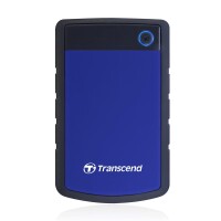 Transcend 1TB StoreJet 25H3 - 1 TB - 2.5" - 3.2 Gen 1 (3.1 Gen 1) - 5400 RPM - Schwarz - Blau