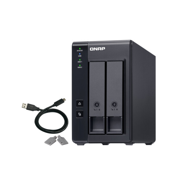 QNAP TR-002 - 2.5/3.5 Zoll - 1,37 kg - Schwarz