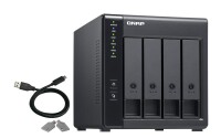 QNAP TR-004 - HDD / SSD-Gehäuse - 2.5/3.5" - Serial ATA II - Serial ATA III - 3 Gbit/s - Hot-Swap - Schwarz