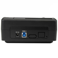 StarTech.com USB 3.1 Gen 2 (10Gbps) 1-Bay Dock for 2.5"/3.5" SATA SSD/HDD - Speicher-Controller mit Datenanzeige, Netzanzeige - 6.4 cm, 8.9 cm (2.5", 3.5")