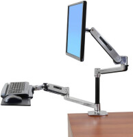 Ergotron LX Series LX HD Sit-Stand - 13,6 kg - 116,8 cm (46") - Höhenverstellung - Aluminium