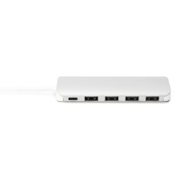 USB Hub  4x USB 3.0  1x USB C USB Typ C Anschluß, Aluminium