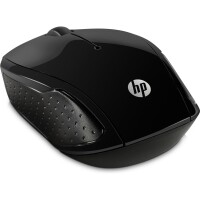 HP Wireless-Maus 200 - Beidhändig - Optisch - RF Wireless - 1000 DPI - Schwarz