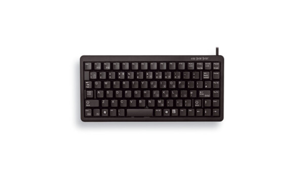 Cherry Slim Line Compact-Keyboard G84-4100 - Tastatur - Laser - 86 Tasten QWERTZ - Schwarz