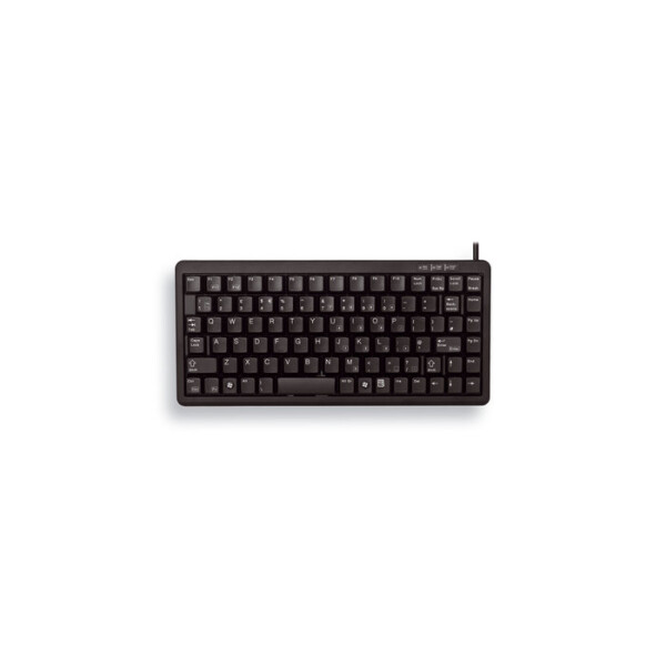 Cherry Slim Line Compact-Keyboard G84-4100 - Tastatur - Laser - 86 Tasten QWERTZ - Schwarz