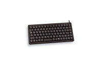 Cherry Slim Line Compact-Keyboard G84-4100 - Tastatur - Laser - 86 Tasten QWERTZ - Schwarz