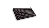 Cherry Slim Line Compact-Keyboard G84-4100 - Tastatur - Laser - 86 Tasten QWERTZ - Schwarz