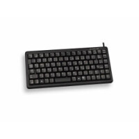 Cherry Slim Line Compact-Keyboard G84-4100 - Tastatur - Laser - 86 Tasten QWERTZ - Schwarz